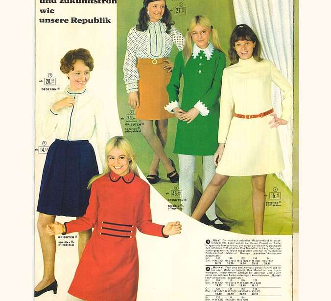 Eine Seite eines Versandkataloges.